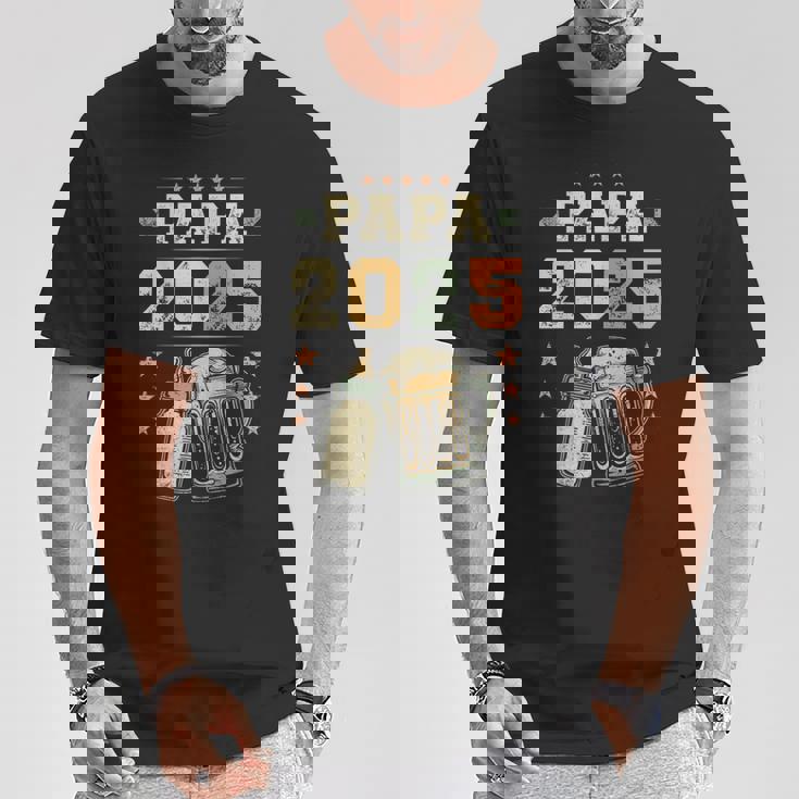 Papa 2025 年生 新しいパパ 若いパパ 初めてのパパ Tシャツ 面白い贈り物