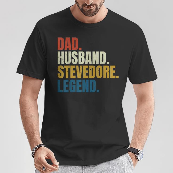 Papá Maridotevedore Leyenda Trabajador Portuario Estibador Camiseta unisex Regalos divertidos