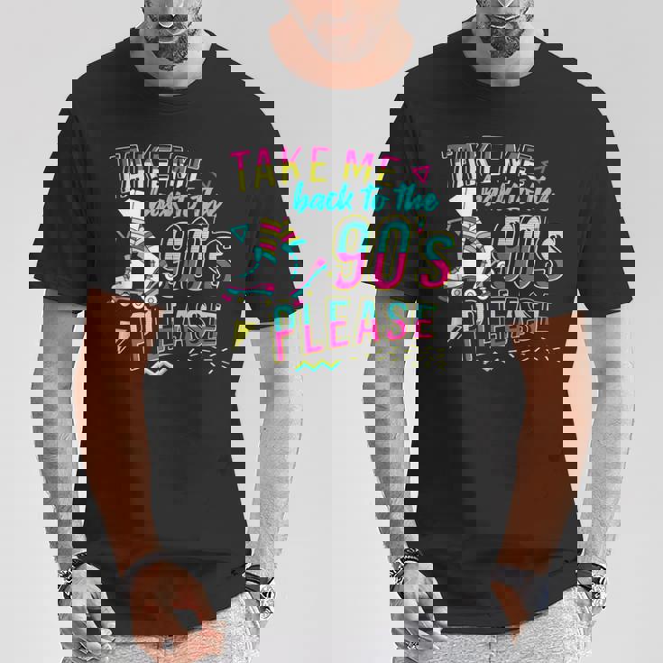 Patín De Los 90 Diseño Para Una Chica Patinadora In Mangas Camiseta unisex Regalos divertidos