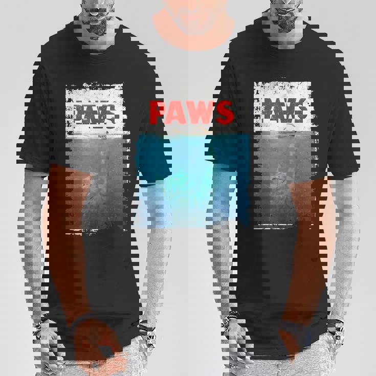 Paws 猫 子猫 ニャーパロディー おもしろ猫好き Tシャツ 面白い贈り物