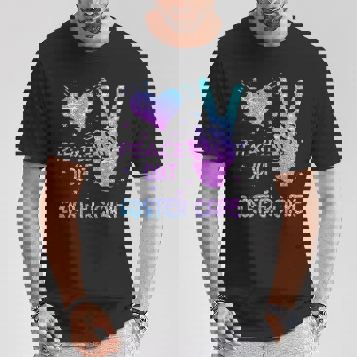 Peace Out フォスターケア 養子縁組 ごっちゃの日 2023 Tシャツ 面白い贈り物