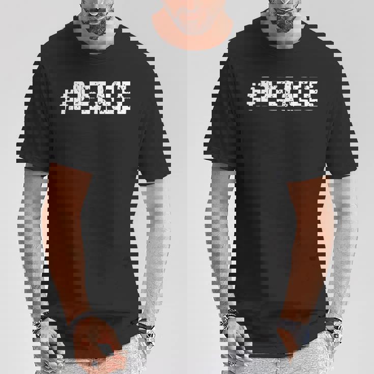 Peace 平和メッセージ より良い世界のための平和 Tシャツ 面白い贈り物