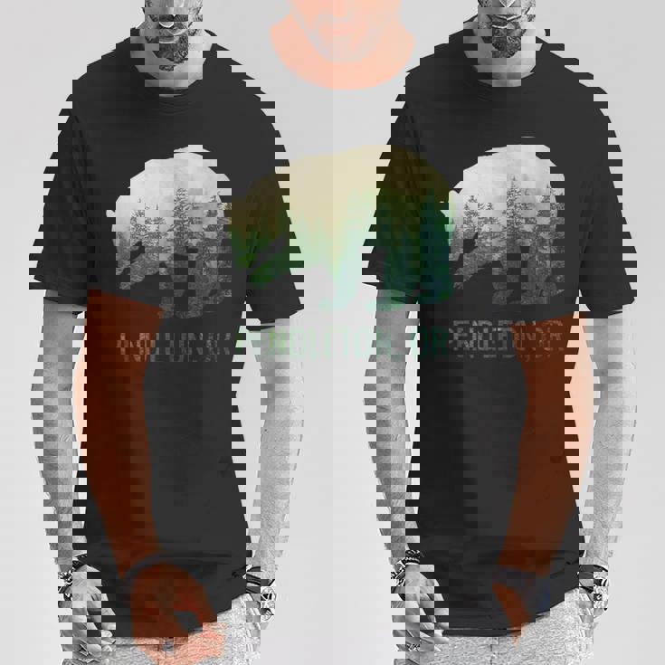 Pendleton Beartate Of Oregon Pacific Nw 野生動物 Tシャツ 面白い贈り物