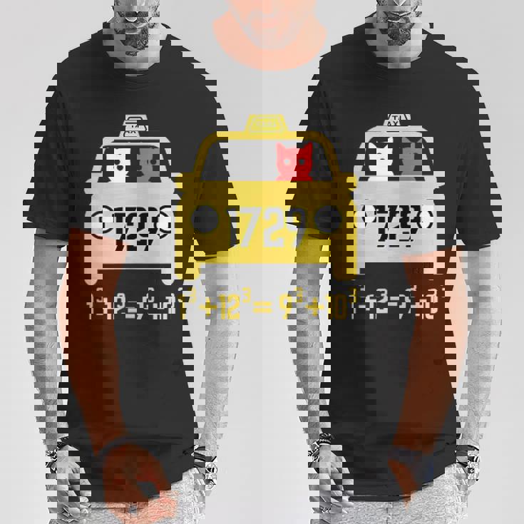 Penredpen タクシーキャット、ラマヌジャンタクシータクシー番号 1729 Tシャツ 面白い贈り物