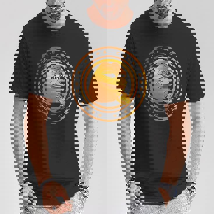 Pepe コイン 暗号通貨 Pepe デジタルミーム トレーダー トークン Tシャツ 面白い贈り物