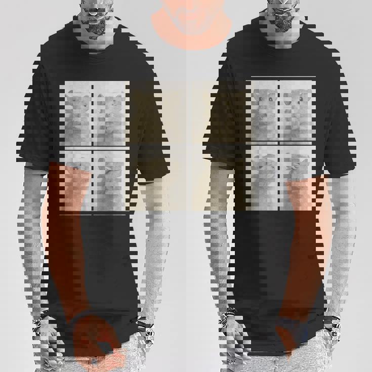 Photobooth おもしろ動物ネズミヴィンテージ自撮り写真撮影 Tシャツ 面白い贈り物