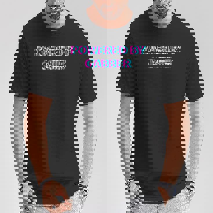 Powered By Gabber Music Festival Outfit 長袖tシャツ Tシャツ 面白い贈り物