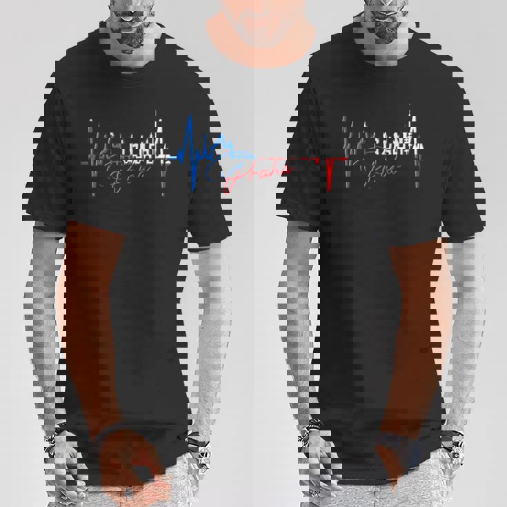 Pragakyline Latido Del Corazón República Checa Amo Praha Camiseta unisex Regalos divertidos