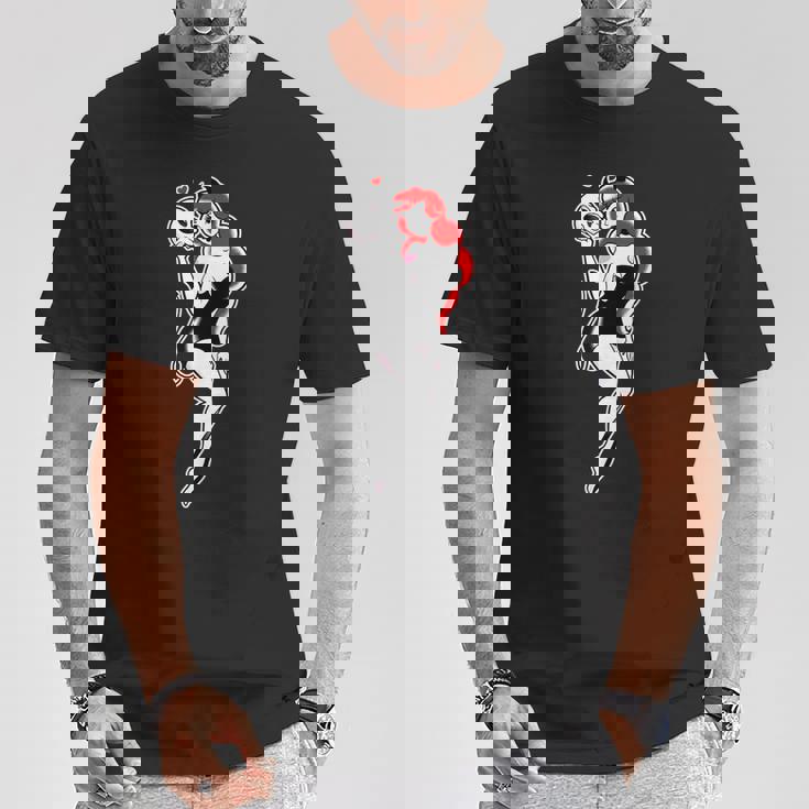 Pretty Girl Devil ピンナップガール トラディショナルフラッシュ Tシャツ 面白い贈り物