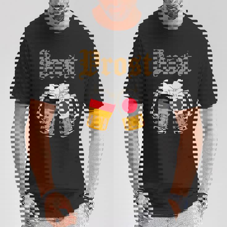 Prost ドイツ-日本オクトーバーフェストビールマグ 旗デザイン Tシャツ 面白い贈り物