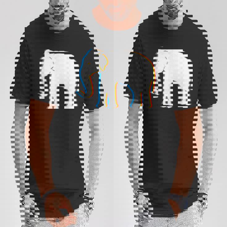 Psy Trance サイケデリックエレファントtシャツ Tシャツ 面白い贈り物