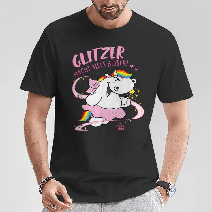 Pummel & Friends Pummelfee Pummeleinhorn Glitzer T-Shirt Lustige Geschenke