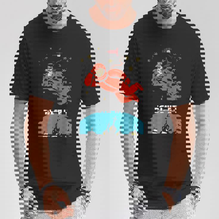 There's No God レトロ 無神論者 ユーリ ガガーリン スペース Tシャツ 面白い贈り物