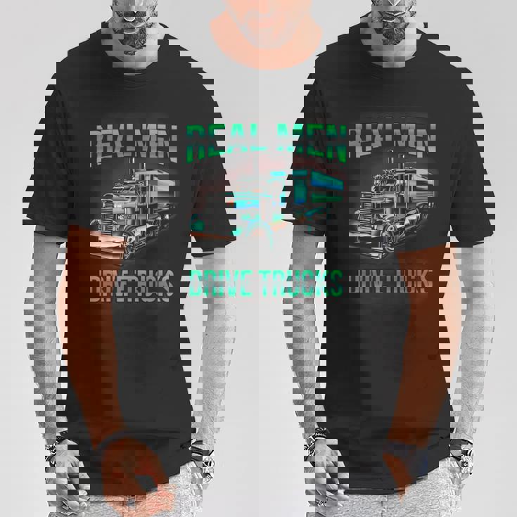 Real Drive Trucks ビッグリグトラックドライバー Tシャツ 面白い贈り物