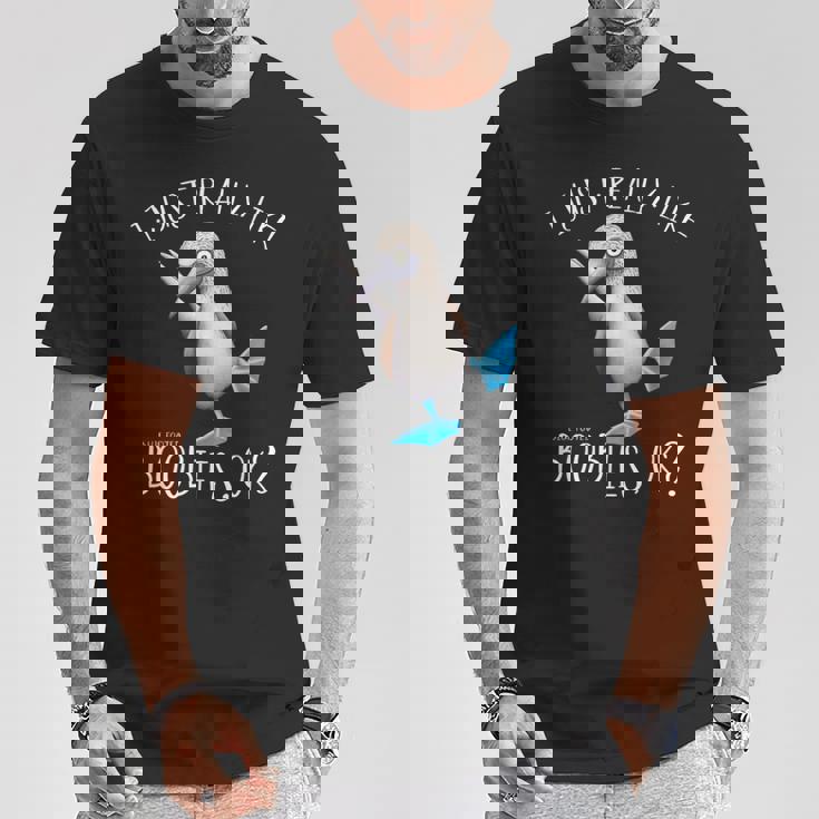 Really Like Blue Feet Boobies アオアシカツオドリのユーモア Tシャツ 面白い贈り物