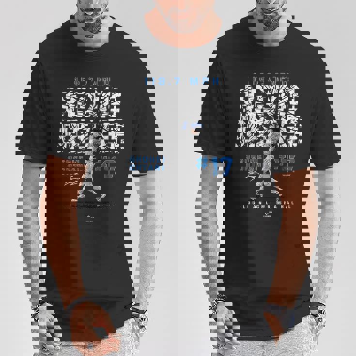 Record Breakerhohei Ohtani Los Angeles Mlbpa Tシャツ 面白い贈り物