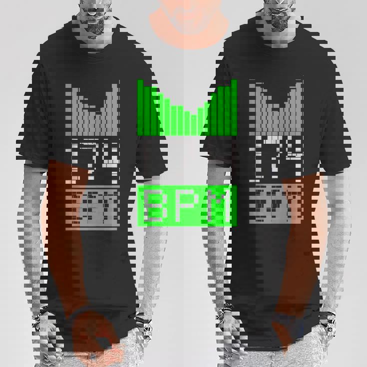 Regalo De Dj Dnb Jungle Party Raver De Drum & Bass 174 Bpm In Mangas Camiseta unisex Regalos divertidos