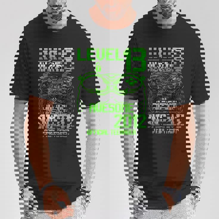 Regalos Oficiales Para Adolescentes De Nivel 13 Desbloqueados Para Niño De 13 Cumpleaños Camiseta unisex Regalos divertidos