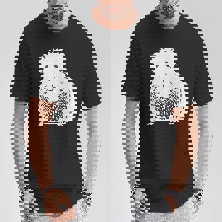 Rgbカラー付きモルモット ルース・ベイダー・ギンズバーグ Tシャツ 面白い贈り物