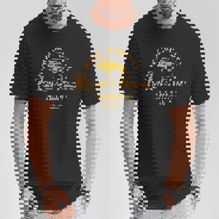 Road To Hana Maui ハワイ ヴィンテージ ハワイアン Tシャツ 面白い贈り物