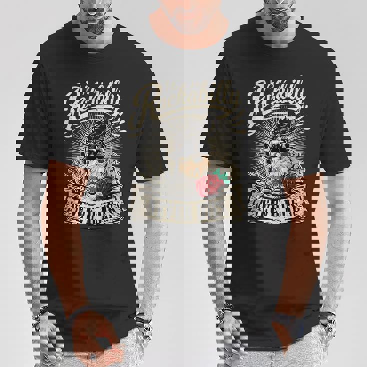 Rock N Roll Never Dies 愛犬家シュナウザー Tシャツ 面白い贈り物