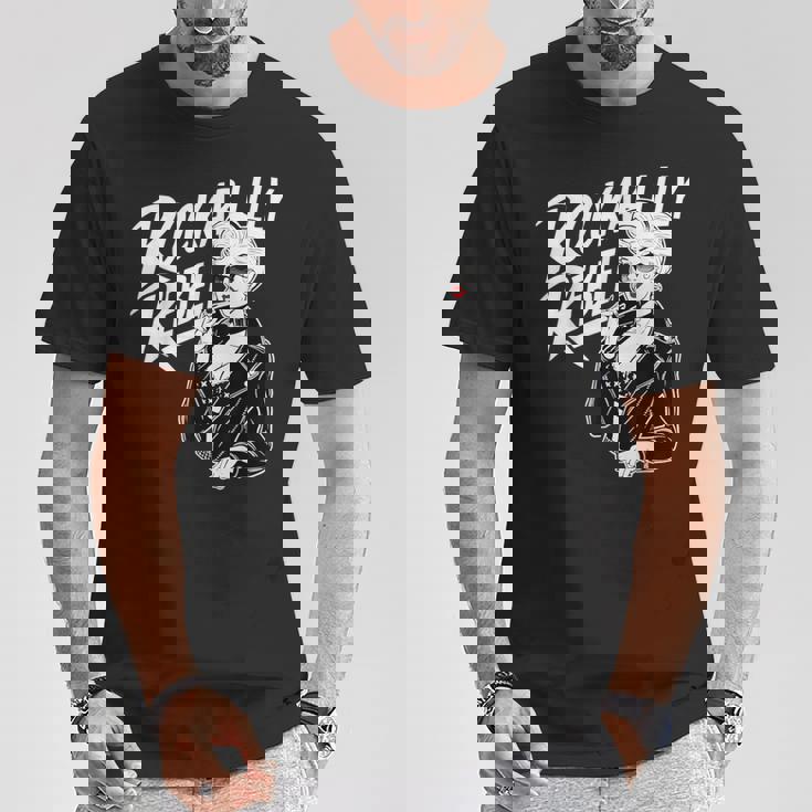 Rockabilly Rebel Blonde Pinup With Attitude Graphic Tシャツ 面白い贈り物