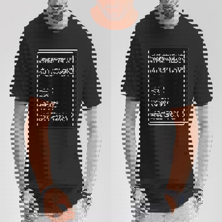 Rpg 風 パロディ『有給休暇！ミス！』ゲーム【変なtシャツ屋さん】ドット 文字 ゲーマー 配信用 面白い言葉 Tシャツ 面白い贈り物