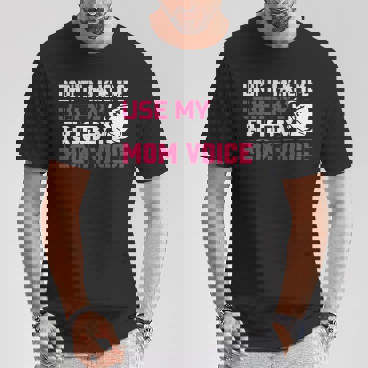 Rugby Don't Make Me Use My Rugby Momボイス。 長袖tシャツ Tシャツ 面白い贈り物