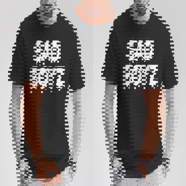 Sad Boyz Drip おもしろグラフィックノベルティ トレンディギフト Tシャツ 面白い贈り物