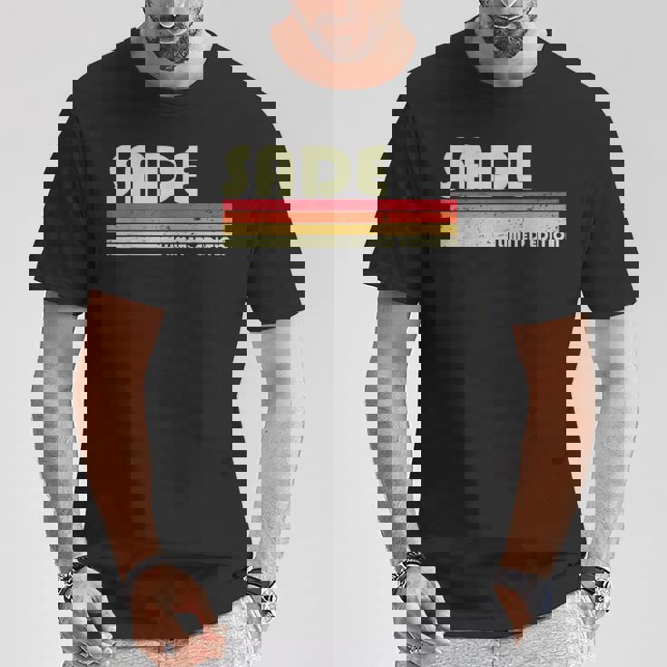 Sade 名前入り レトロヴィンテージ 80年代 90年代 誕生日 Tシャツ 面白い贈り物