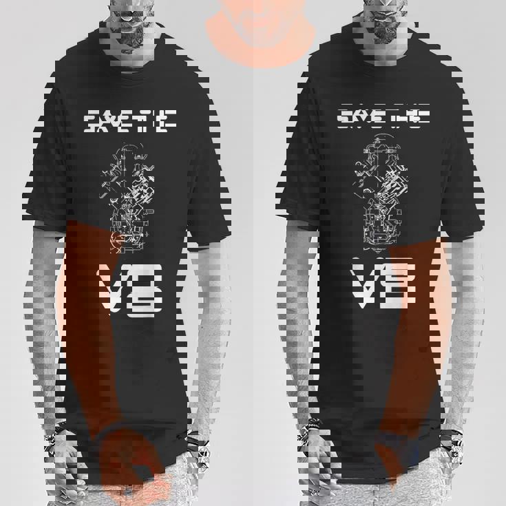 Save The8 カスタムカー マッスルカー クラシックカー オーナーメカニック Tシャツ 面白い贈り物