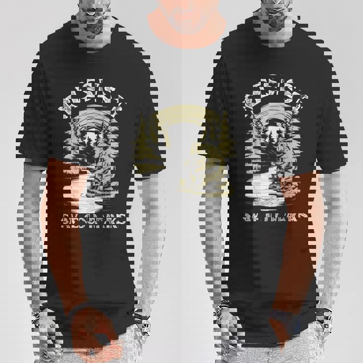 Save Our Parks ビンテージ スモーキー ザ レジスト ベア国立公園 Tシャツ 面白い贈り物