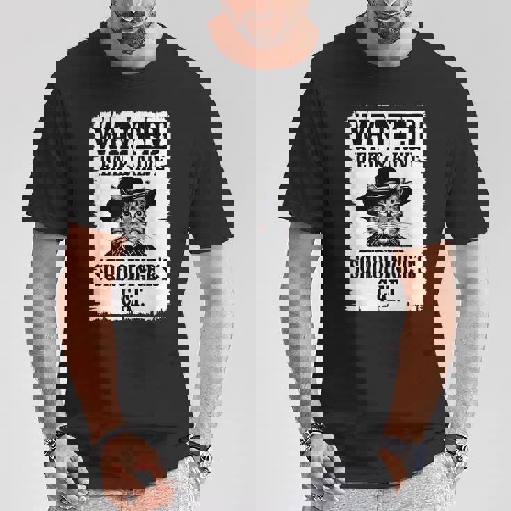 Schrodinger's Cat Wanted Physics シャツ 理科教師 Tシャツ 面白い贈り物