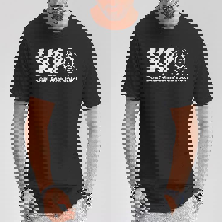 ScpecureContainProtect -Cp ファンデーション 2 Tシャツ 面白い贈り物