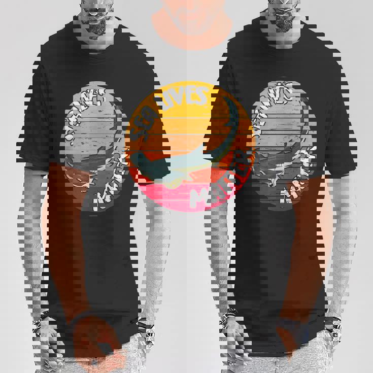 Sea Lives Matter ハンマーヘッドシャークを守る海の命 Tシャツ 面白い贈り物