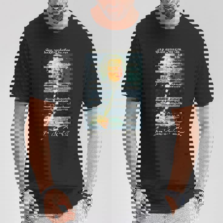 Sheep Mayafely Graze JS Bach Portrait &Ignature Music Tシャツ 面白い贈り物