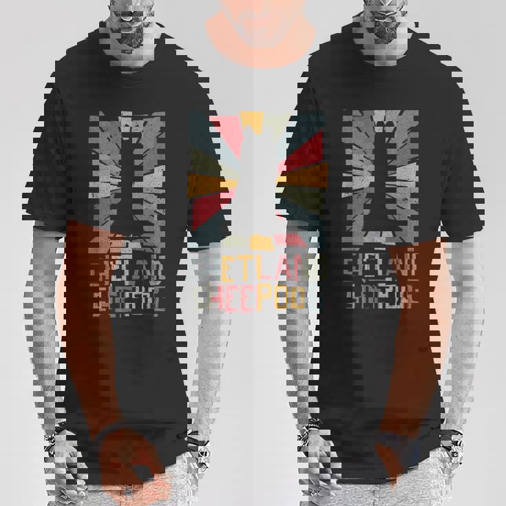 Shetlandheepdogintage シェットランドシープドッグ シェルティ ヴィンテージ 犬 Tシャツ 面白い贈り物