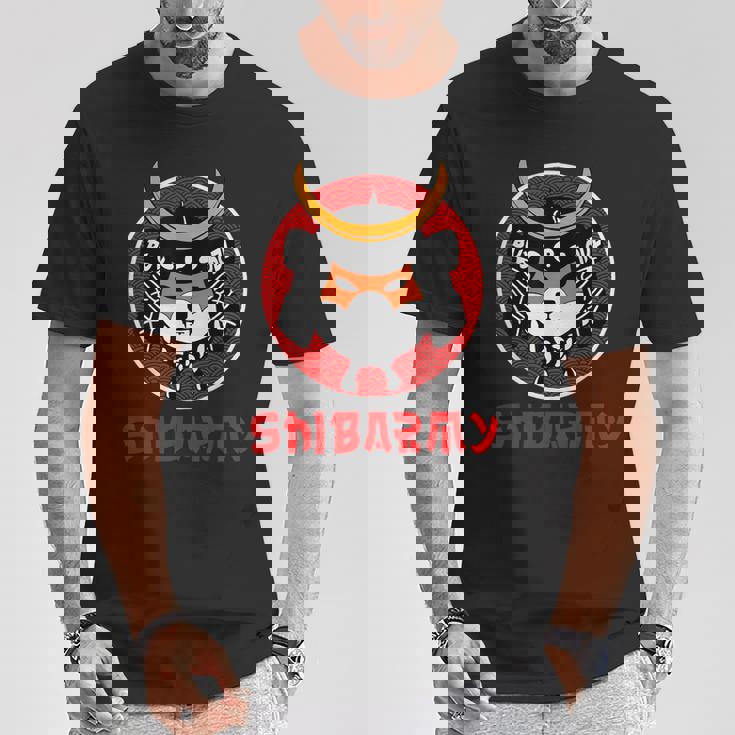 Shib Army クリプトホドルサムライ柴犬コイン Tシャツ 面白い贈り物