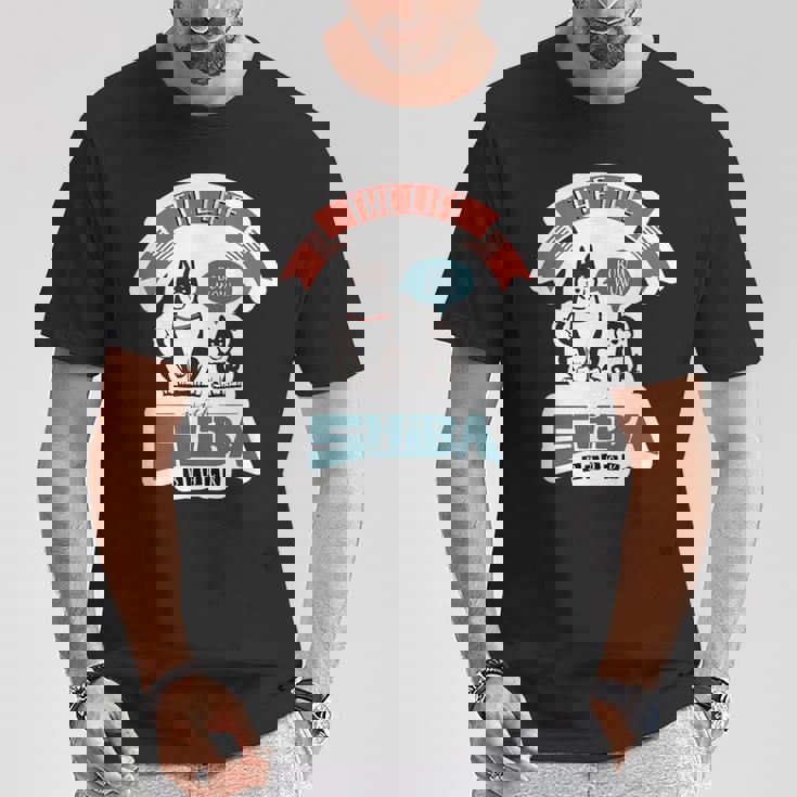 Shiba Dog かわいい柴犬 黒柴 Tシャツ 面白い贈り物