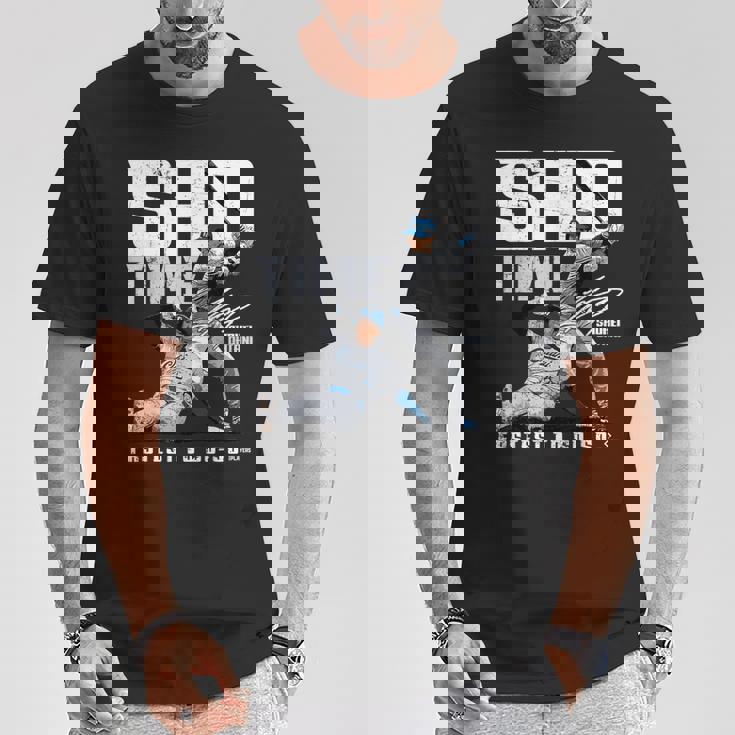 Sho-Time Fastest To 50-50Hohei Ohtani Los Angeles Mlbpa Tシャツ 面白い贈り物