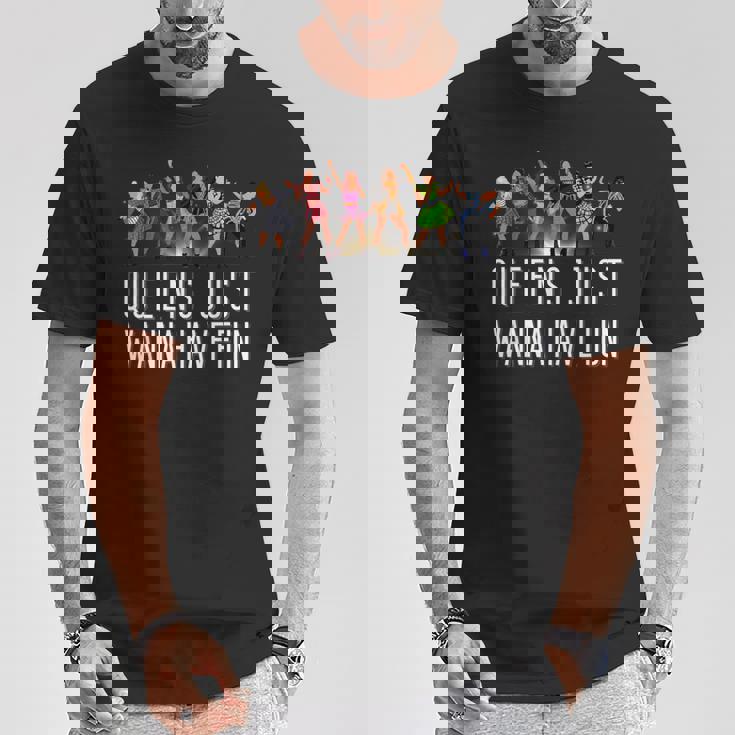 Six Queens Just Wanna Have Fun シアターミュージカル Tシャツ 面白い贈り物