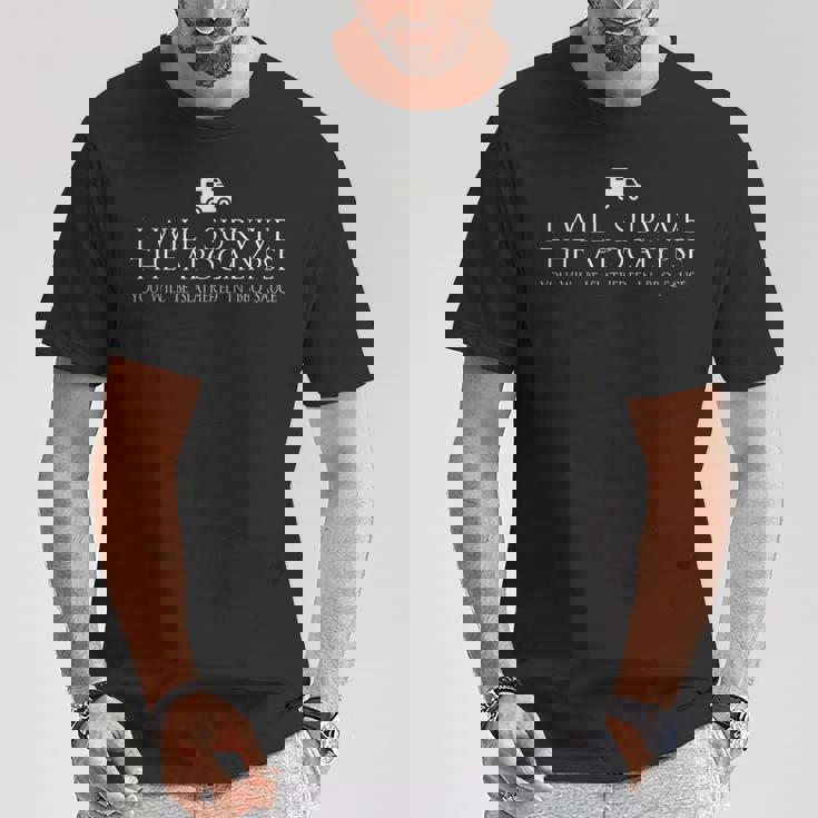 Sobreviviré Al Apocalipsis Camiseta unisex Regalos divertidos