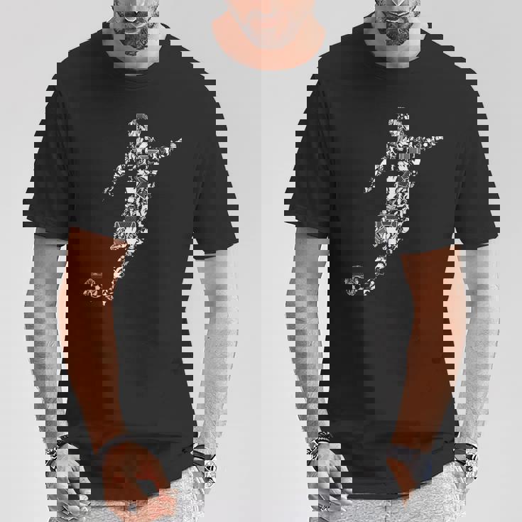 Soccer サッカー選手とのサッカー Tシャツ 面白い贈り物