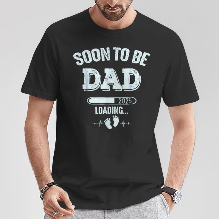 Soon To Be Daddy 2025 First Time Dad Father's Day T-Shirt - Monsterry
