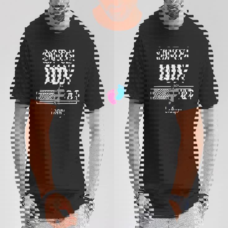 Soon To Be Daddy 2025 Loading Father First Time Dad Est 2025 Tシャツ 面白い贈り物