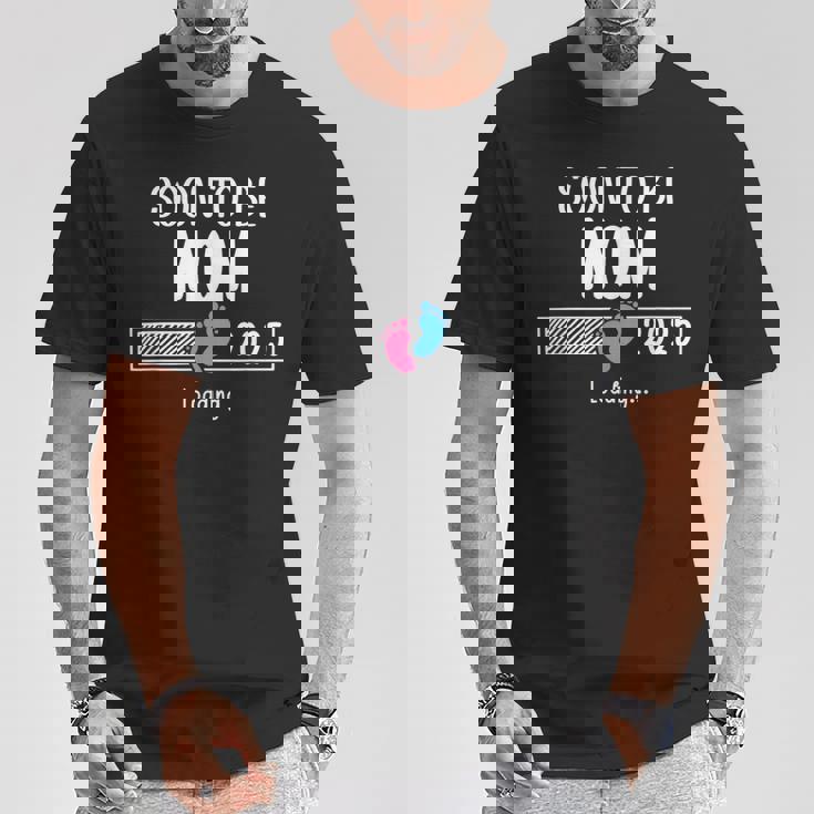 Soon To Be Mom 2025 Loading Promoted To Mommy First Time Mom Tシャツ 面白い贈り物