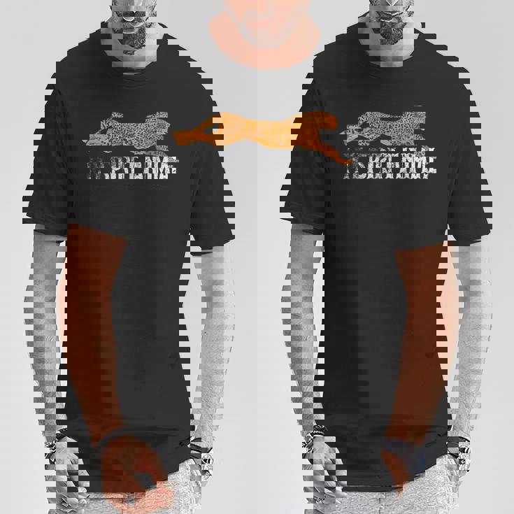 Spirit Animal チーターtシャツ ファストアフリカンキャットシルエット Tシャツ 面白い贈り物