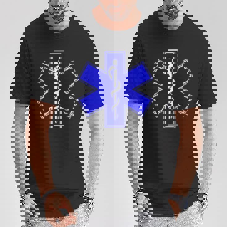 Star Of Life Rod Of Asclepius Emt Ems パラメディック メディック Tシャツ 面白い贈り物