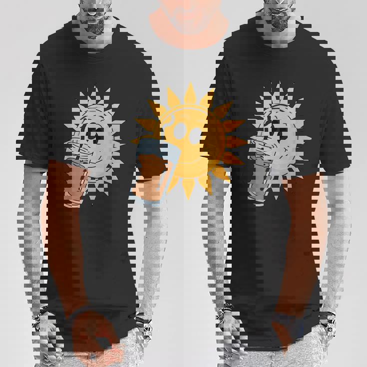 Sunshine Drink アイスコーヒー 楽しい Tシャツ 面白い贈り物