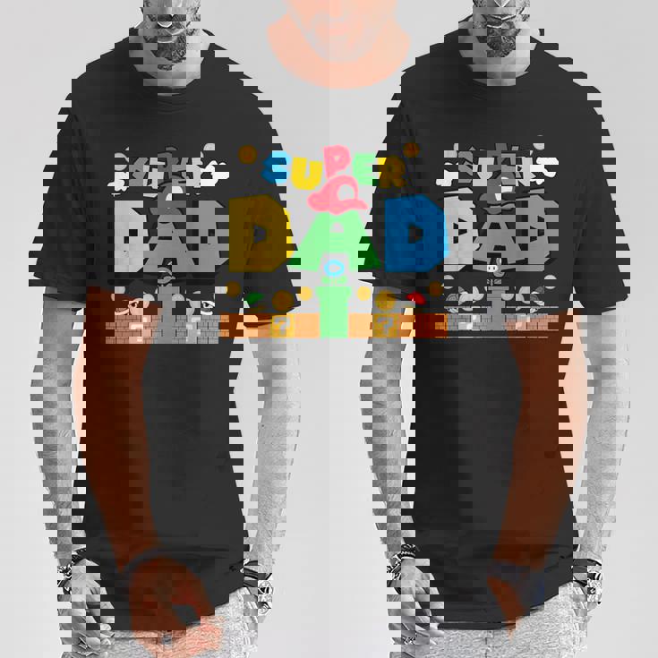 Super Gamer Dad Family Matching For Fathers Day T-Shirt Unique Gifts